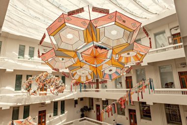 Museo de Arte Popular, Museum of Mexican Culture creative decoration in Mexico city