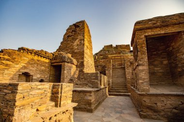 Ancient Buddhist monastery complex Takht-i-Bhai, archaeological site in Khyber-Pakhtunkhwa province of Pakistan