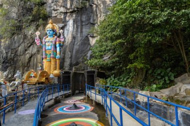 Batu mağaraları tapınağında Şiva heykeli, Kuala Lumpur, Malezya