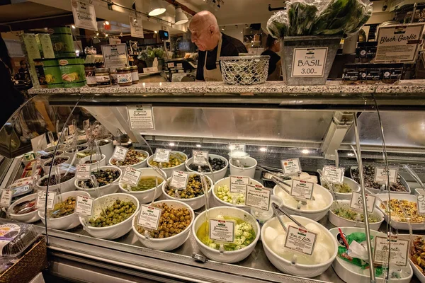 Levensmiddelenwinkel Granville Island Vancouver Canada — Stockfoto