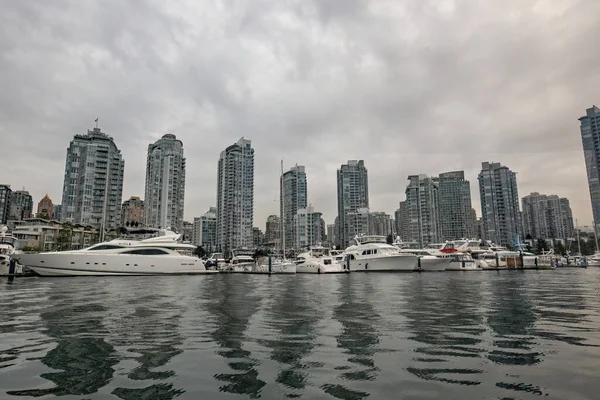 Granville Marina Och Bostadshus Vancouver Centrum Kanada — Stockfoto