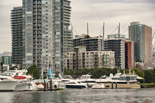 Granville Isla Marina Edificios Residenciales Vancouver Centro Canadá — Foto de Stock