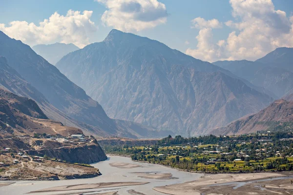 Beautiful Scenery Hunza Valley Karakoram Highway Gilgit Baltistan Pakistan — Stock Photo, Image