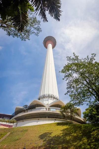 Menara Kuala Lumpur Kilátás Alulról Malajzia — Stock Fotó