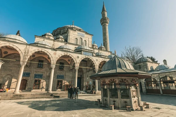 Мечеть Фатих Видом Город Стамбул Турция — стоковое фото