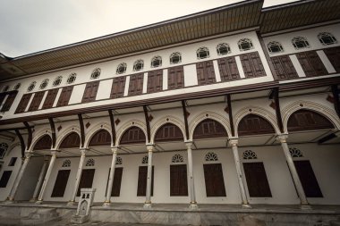 Türkiye 'nin İstanbul kentindeki Topkapı Müzesi' ndeki Harem sarayının mimari ayrıntıları