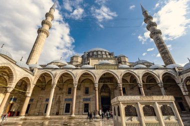 İstanbul 'daki Süleyman Camii' nin dış detayları