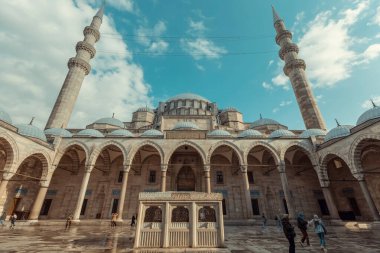 İstanbul 'daki Süleyman Camii' nin dış detayları