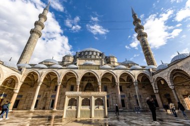 İstanbul 'daki Süleyman Camii' nin dış detayları