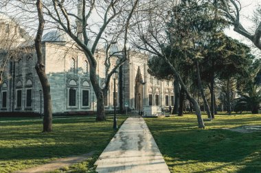 İstanbul, Türkiye 'deki Beyazıd Camii' nin dış detayları
