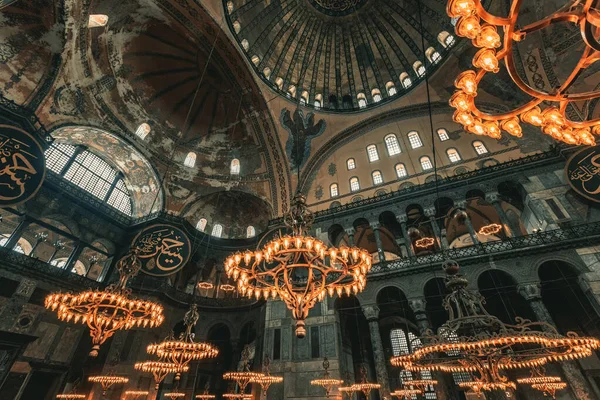 Detalhes Interiores Hagia Sofia Istambul Turquia — Fotografia de Stock