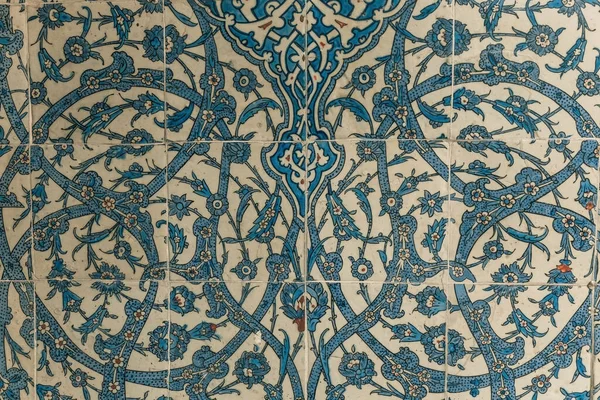 Modello Mosaico Sul Muro Del Palazzo Topkapi Istanbul Turchia — Foto Stock