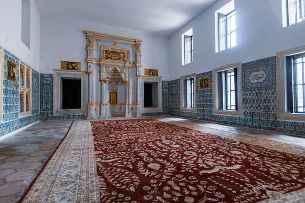 Detalhes Interiores Luxuosos Palácio Harem Museu Topkapi Istambul Turquia — Fotografia de Stock