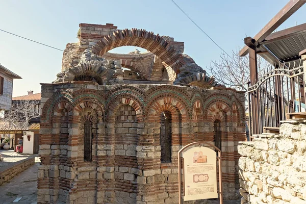 Chiesa Dei Santi Arcangeli Michele Gabriele Città Vecchia Nesebar Bulgaria — Foto Stock