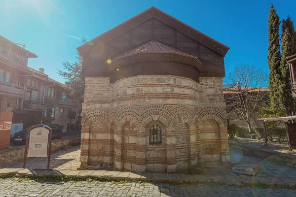 Ókori Szent Paraskeva Templom Nessebar Óvárosában Bulgária — Stock Fotó