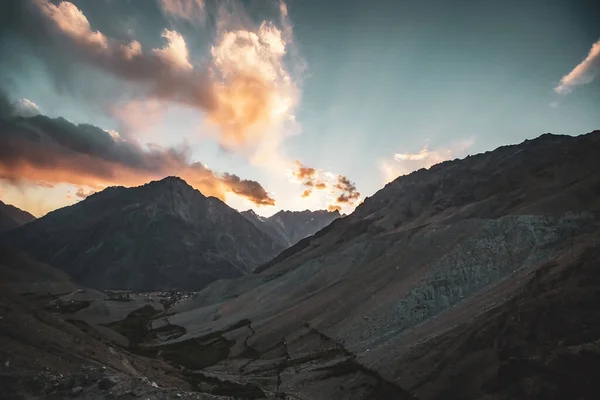 Shandur Pass Vid Solnedgången Ligger Ghizer Distriktet Gilgit Baltistan Pakistan — Stockfoto