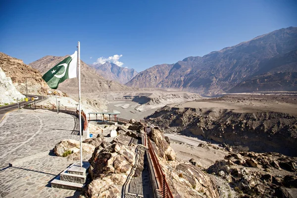 Punto Unión Tres Cadenas Montañosas Pakistán Himalaya Hindu Kush Karakoram — Foto de Stock