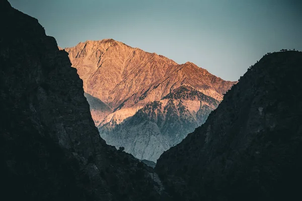 Peisaj Frumos Din Valea Hunza Lungul Autostrăzii Karakoram Gilgit Baltistan — Fotografie, imagine de stoc