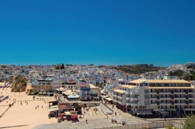 Albufeira beach aerial view (Praia do Peneco), Southern Portugal clipart
