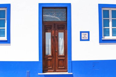 Geleneksel evler ve Portekiz 'in Albufeira Eski Kasabası, Algarve mimarisi