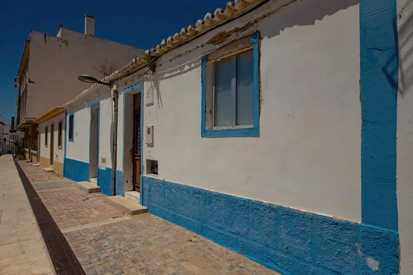 Geleneksel evler ve Albufeira Eski Kasabası, Algarve, Portekiz mimarisi