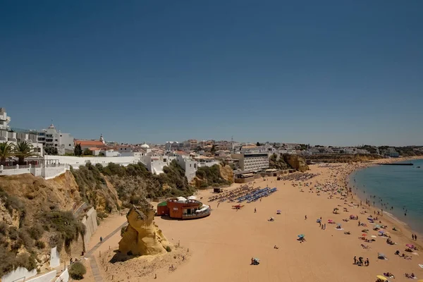 Albufeira Plage Vue Aérienne Praia Peneco Sud Portugal — Photo