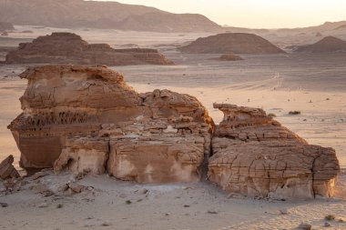Sina Çölü, Mısır 'daki güzel dağ manzarası. Güney Sina 'daki Kanyon.