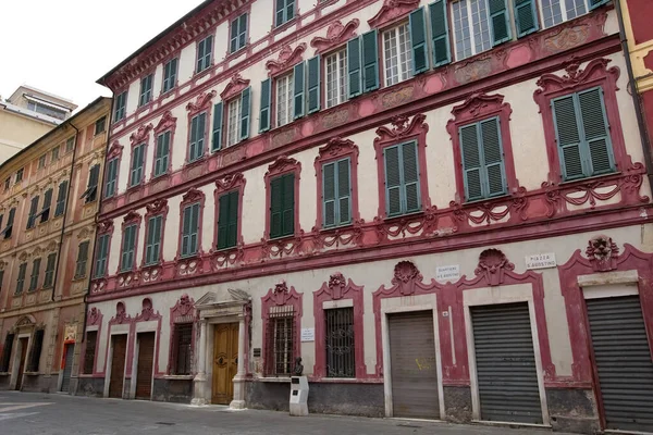 Arquitectura Italiana Traditioanl Casa Italiana Vista Exterior Spezia Liguria Italia — Foto de Stock