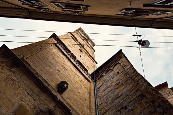 Ιστορικό Κέντρο Του Μπέργκαμο Πάνω Πόλη Παραδοσιακά Σπίτια Ιταλία — Φωτογραφία Αρχείου