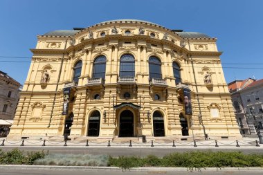 Macaristan 'daki Szeged Ulusal Tiyatrosu' nun ön görüntüsü