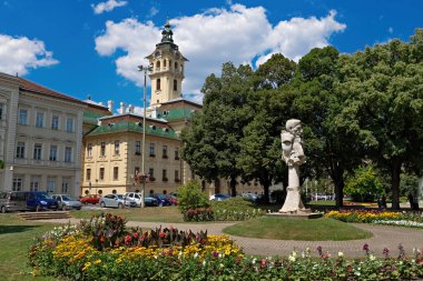 Szeged Belediyesi parkın manzarası Szeged Macaristan