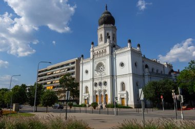 Kecskemet Macaristan 'daki Neologe Sinagogu ve Sience ve Teknoloji Evi