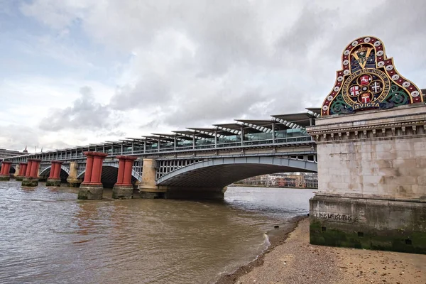 Blackfriars Railway Bridge London — Stock Photo, Image
