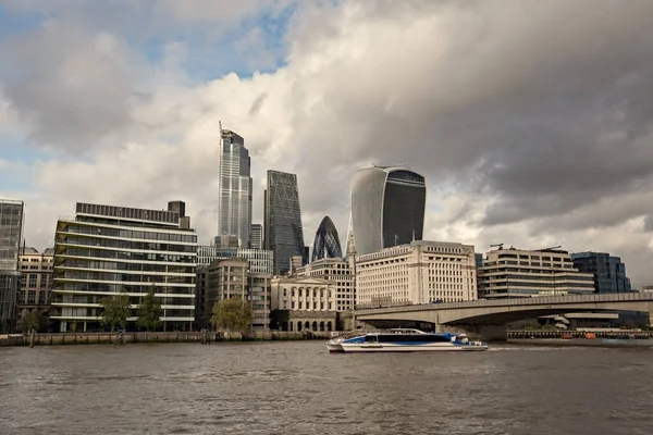 Londra Finansal Bölge Gökdelenleri Ngiltere — Stok fotoğraf