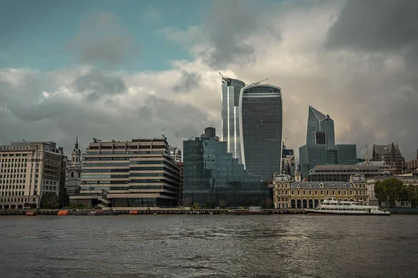 City London Financial District Felhőkarcolók Egyesült Királyság — Stock Fotó