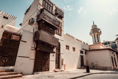 Suudi Arabistan 'ın tarihi Hanafi camii.