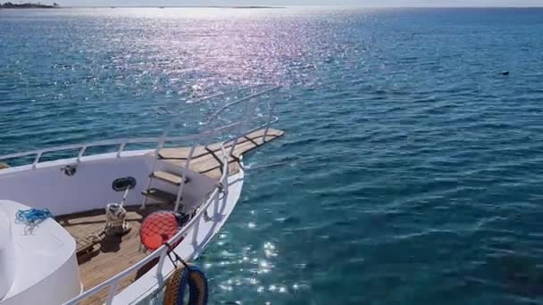 Yate Buceo Mar Rojo Dahab Egipto — Vídeo de stock