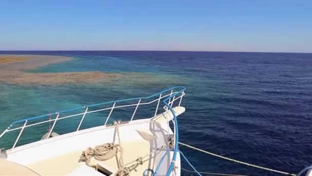 Dykning Yacht Röda Havet Dahab Egypten — Stockvideo