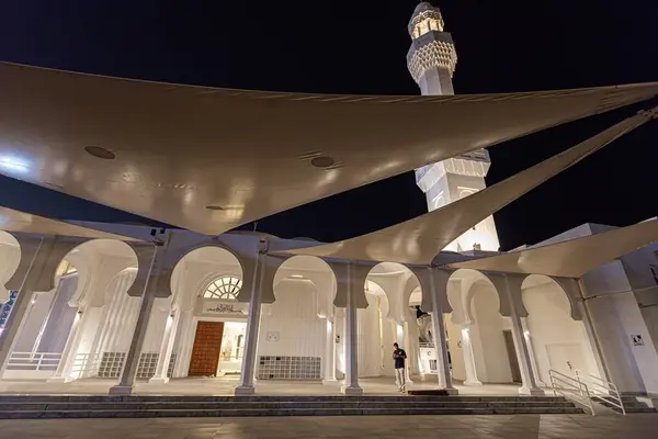 Плавучая Мечеть Аль Рама Джидде Саудовская Аравия — стоковое фото