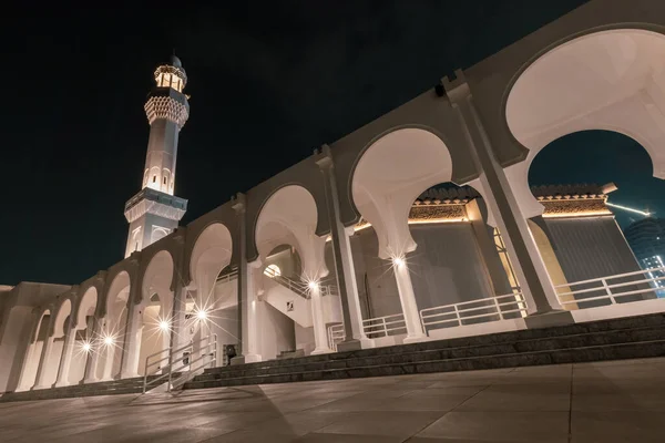 Zewnątrz Meczetu Rahmah Pływający Meczet Jeddah Arabia Saudyjska — Zdjęcie stockowe