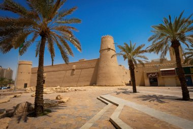 Riyad Suudi Arabistan 'daki Al Masmak Sarayı Müzesi' nin dış görünüşü