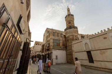 Al Shafei camii Suq Al Jami - Al Mazloum, Al Balad bölgesi, Tarihi Jeddah, Suudi Arabistan - UNESCO dünya mirası sahası
