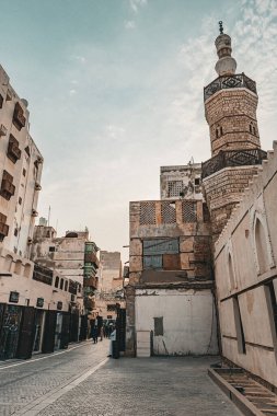 Al Shafei camii Suq Al Jami - Al Mazloum, Al Balad bölgesi, Tarihi Jeddah, Suudi Arabistan - UNESCO dünya mirası sahası