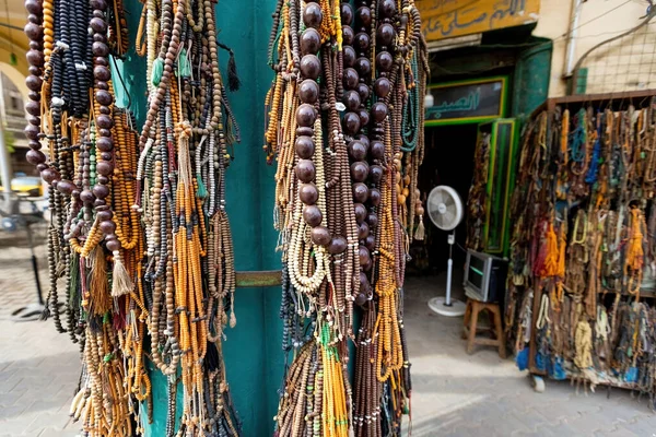 Muslim prayer beads for sale on the market in Egypt