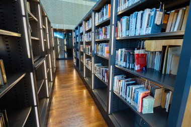 İskenderiye Kütüphanesi 'nin ana okuma salonu Mısır