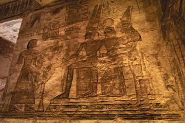 Abu Simbel Yukarı Mısır 'daki Büyük Ramses Tapınağı.