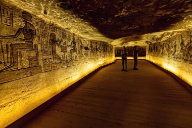Abu Simbel Yukarı Mısır 'daki Büyük Ramses Tapınağı.