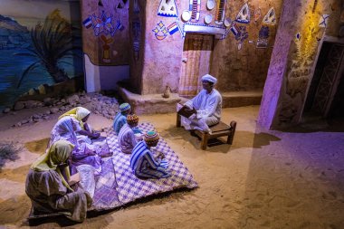 Yukarı Mısır 'daki Nubian Müzesi Sergi Salonu