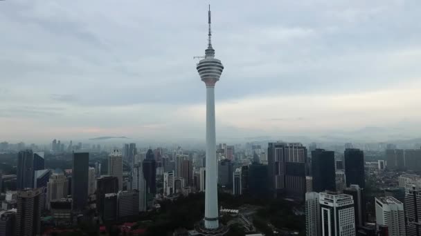 Menara Kuala Lumpur Blick Vom Wolkenkratzer Malaysia — Stockvideo