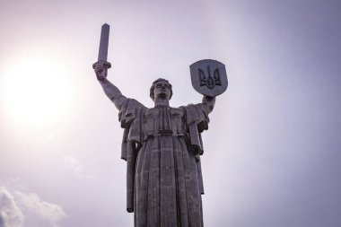 Motherland monument in Kyiv Ukraine clipart